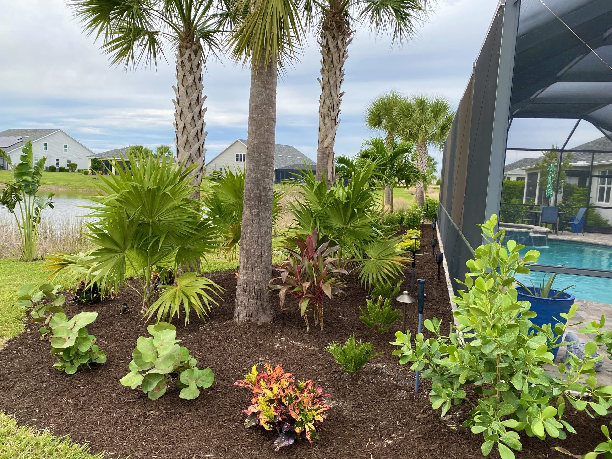 re-mulching and landscaping services